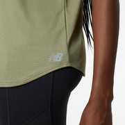 New Balance Green Woman's Tshirt-WT11452