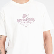 New Balance White Man's Tshirt-MT33501