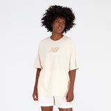 New Balance Cream Woman's Tshirt-WT31519