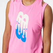 New Balance Pink Woman's Tshirt-WT21172