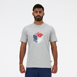 New Balance Grey Man's Tshirt-MT41907