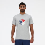 New Balance Grey Man's Tshirt-MT41907