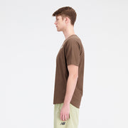 New Balance Brown Man's Tshirt-MT33281