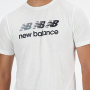 New Balance White Man's Tshirt-MT41071