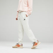 New Balance White Man's Trackpant-UP21500