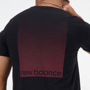 New Balance Black Man's Tshirt-MT41071