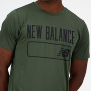 New Balance Olive Man's Tshirt-MT31074