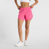 New Balance Pink Woman's Shorts-WS51200