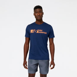 New Balance Blue Man's Tshirt-MT31074