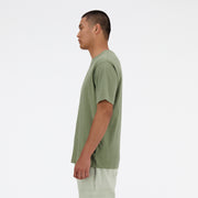 New Balance Olive Man's Tshirt-MT41582