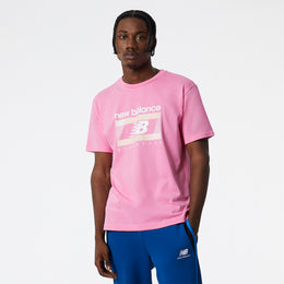 New Balance Pink Man's Tshirt-MT21502
