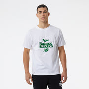 New Balance White Man's Tshirt-MT23574