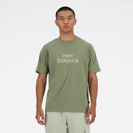 New Balance Olive Man's Tshirt-MT41582