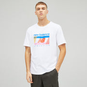 New Balance White Woman's Tshirt-WT21502