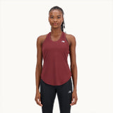 New Balance Burgundy Woman's Top-WT23220