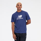 New Balance Navy Blue Man's Tshirt-MT31541