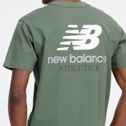 New Balance Olive Man's Tshirt-MT31504