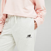 New Balance White Man's Trackpant-UP21500