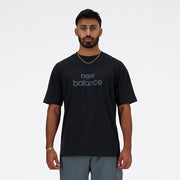 New Balance Black Man's Tshirt-MT41582