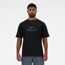 New Balance Black Man's Tshirt-MT41582
