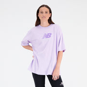 New Balance Purple Woman's Tshirt-WT31519