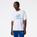 New Balance White Man's Tshirt-MT21503