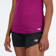 New Balance Pink Woman's Tshirt-WT11205