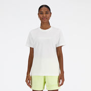 New Balance White Woman's Tshirt-WT41554