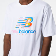 New Balance White Man's Tshirt-MT21503