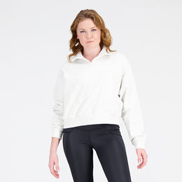 New Balance White Woman's Top-WT31501