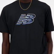 New Balance Black Man's Tshirt-MT41526