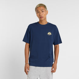 New Balance Navy Blue Man's Tshirt-MT51923