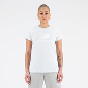 New Balance White Woman's Tshirt-WT31546