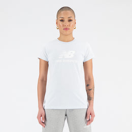 New Balance White Woman's Tshirt-WT31546