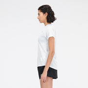 New Balance White Woman's Tshirt-WT21262