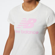 New Balance White Woman's Tshirt-WT91546