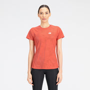 New Balance Orange Woman's Tshirt-WT33281