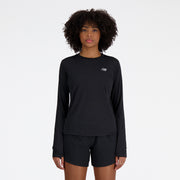 New Balance Black Woman's Tshirt-WT41256