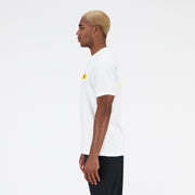 New Balance White Man's Tshirt-MT31523