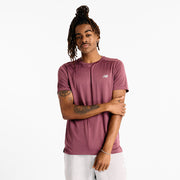 New Balance Wine Man's Tshirt-MT41222