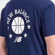 New Balance Navy Blue Man's Tshirt-MT33582