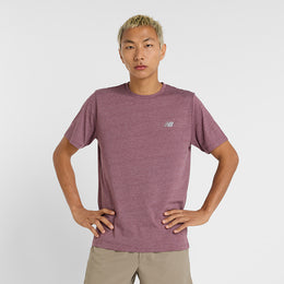 New Balance Wine Man's Tshirt-MT41070