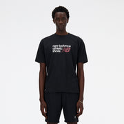 New Balance Black Man's Tshirt-MT41524
