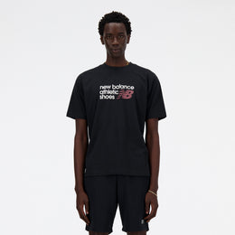 New Balance Black Man's Tshirt-MT41524