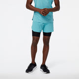 New Balance Sky Blue Man's Shorts-MS23282