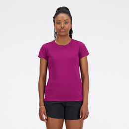 New Balance Pink Woman's Tshirt-WT11205