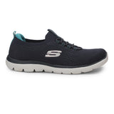 Skechers Women Casual Round Toe Mid-Top Slip On Sneakers
