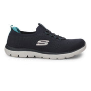 Skechers Women Casual Round Toe Mid-Top Slip On Sneakers