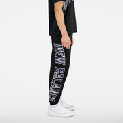 New Balance Black Man's Trackpant-UP31550