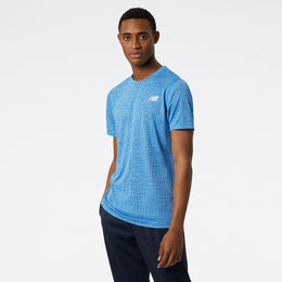 New Balance Blue Man's Tshirt-MT11095